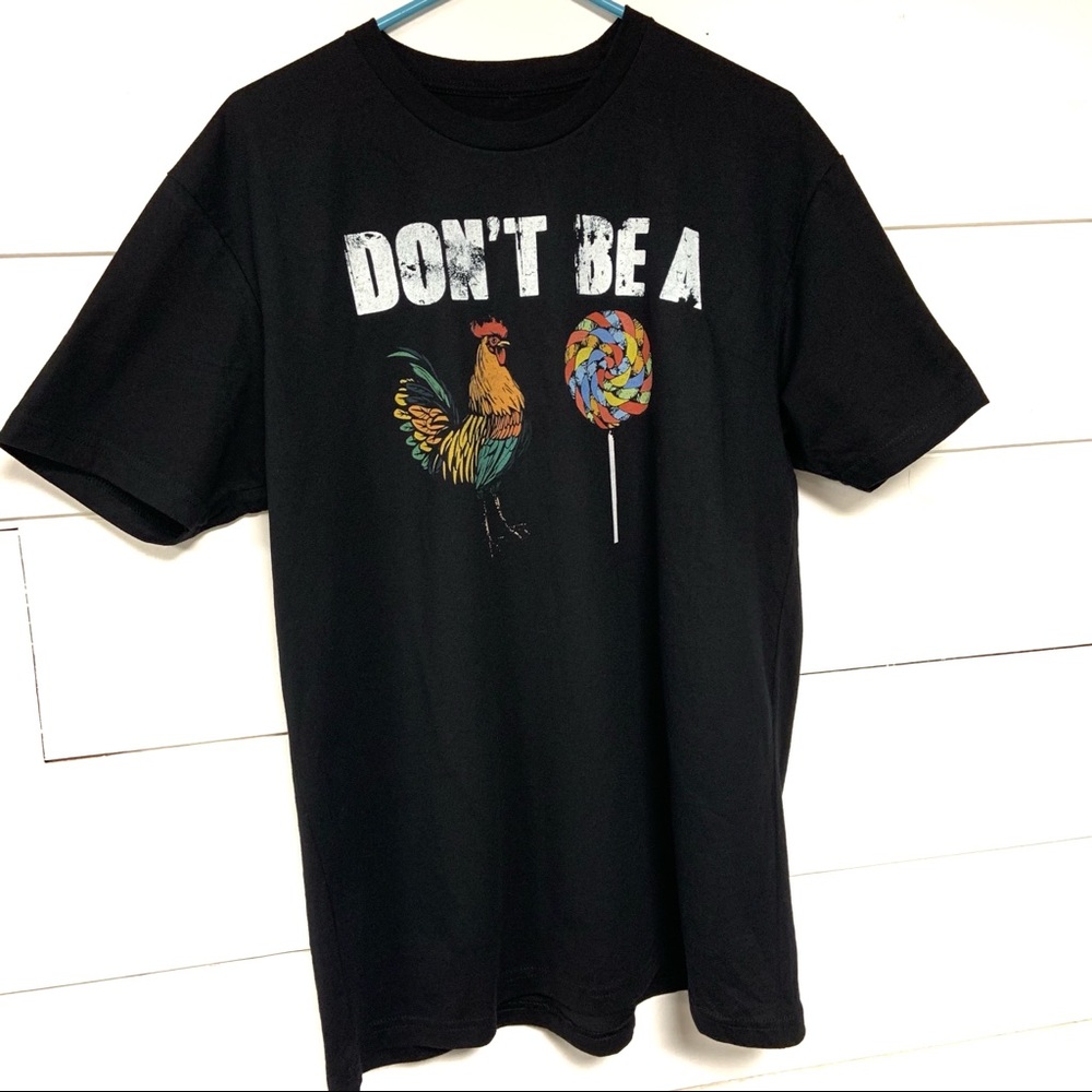 American AF black tee t-shirt large